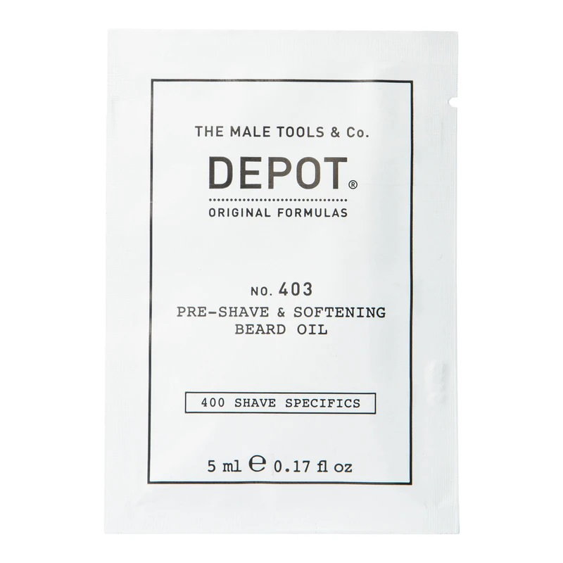 Depot, 400 Shave Specifics No. 403, Sweet Almond, Softening, Pre-Shaving Oil, 5 ml