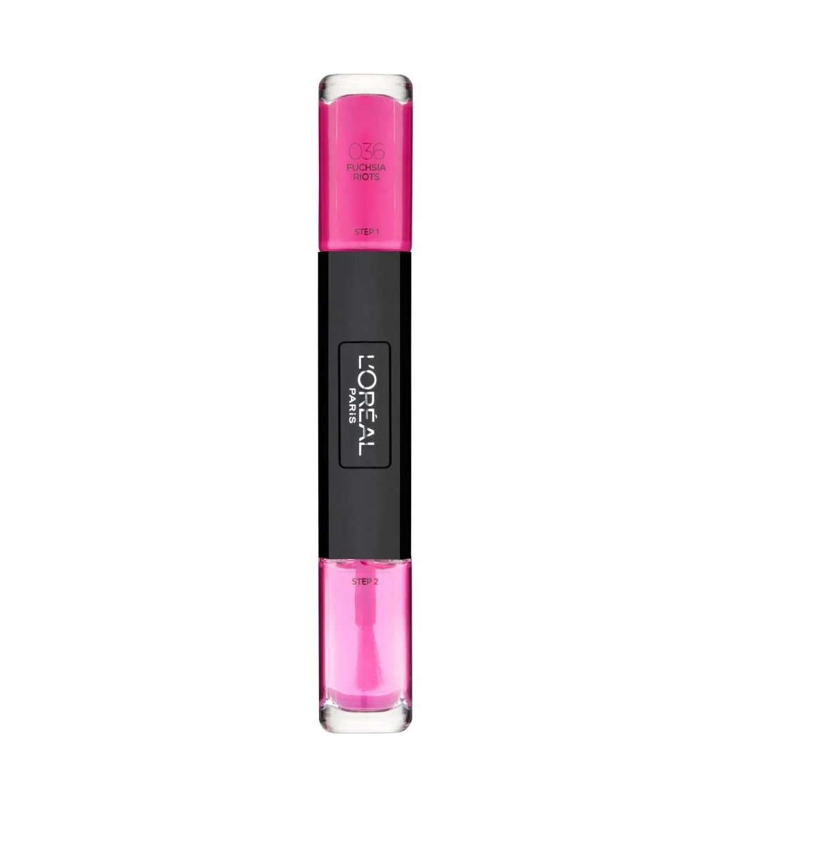 L'Oreal Paris Infallible 2-in-1 Körömlakk, 036 Fucshia Riots, 2x5 ml
