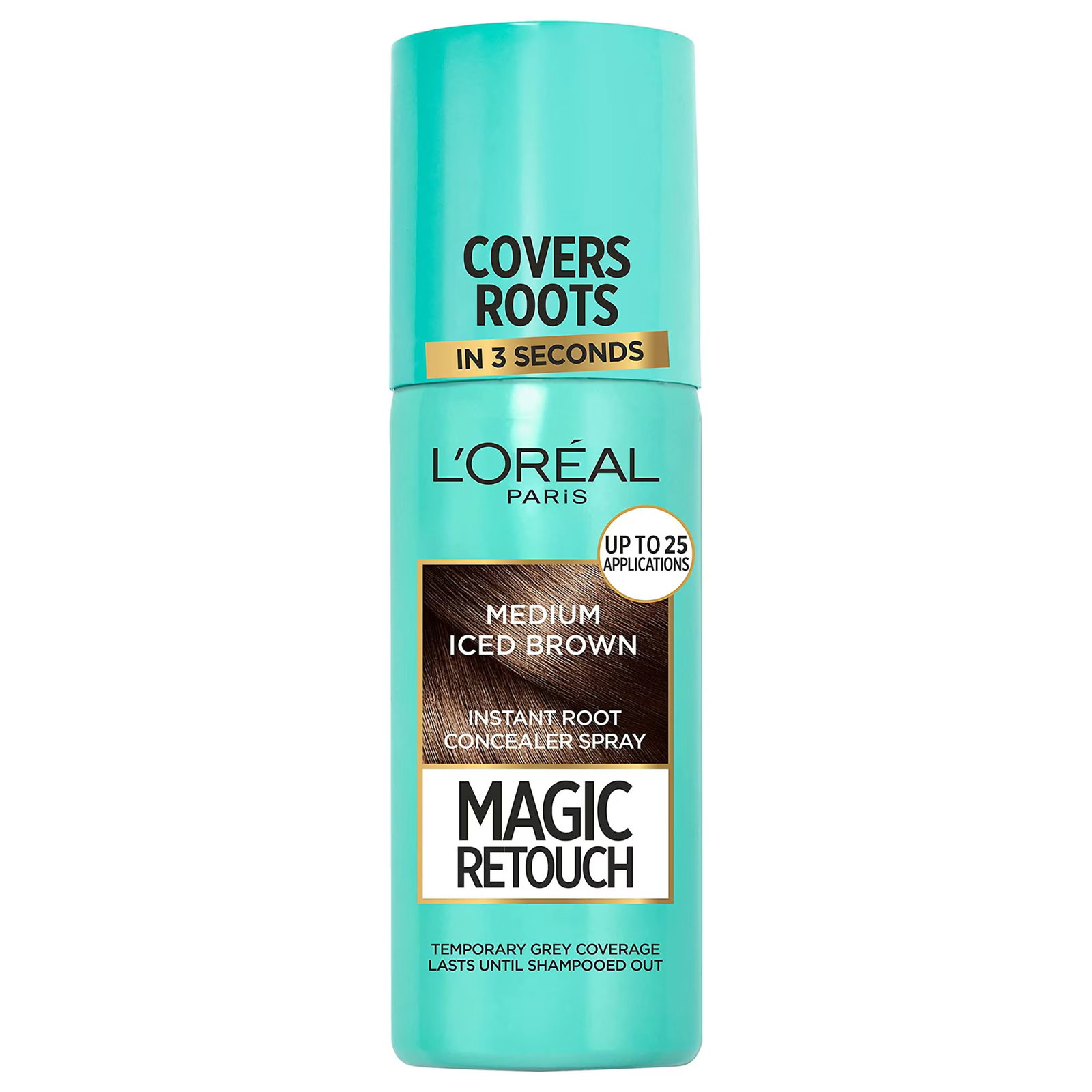 L'Oreal Paris Magic Retouch hajtőfestő spray, közép jéges barna, 75 ml