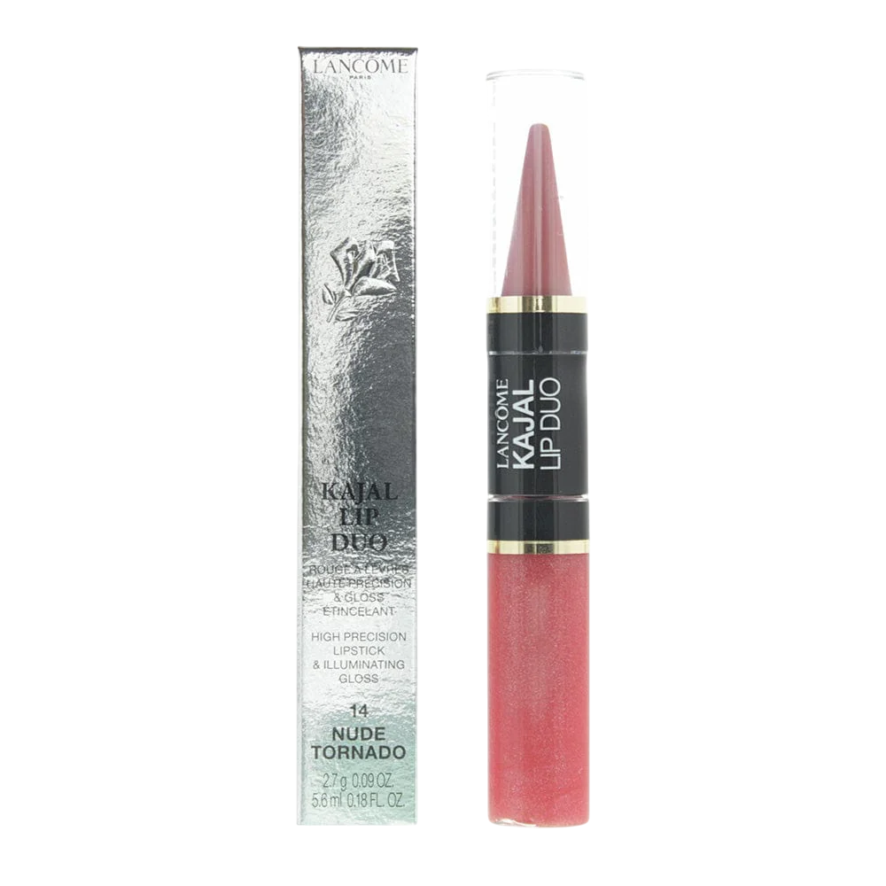 Lancome Lip Kajal Duo szett: krémrúzs és fény, 14 Nude Tornado, 2.7 g