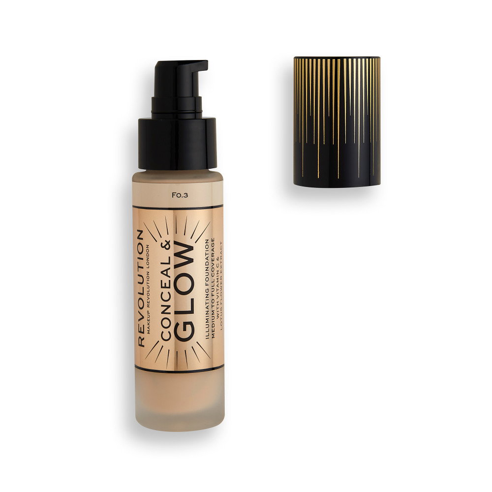 Makeup Revolution Conceal & Glow krém alapozó F3 23 ml