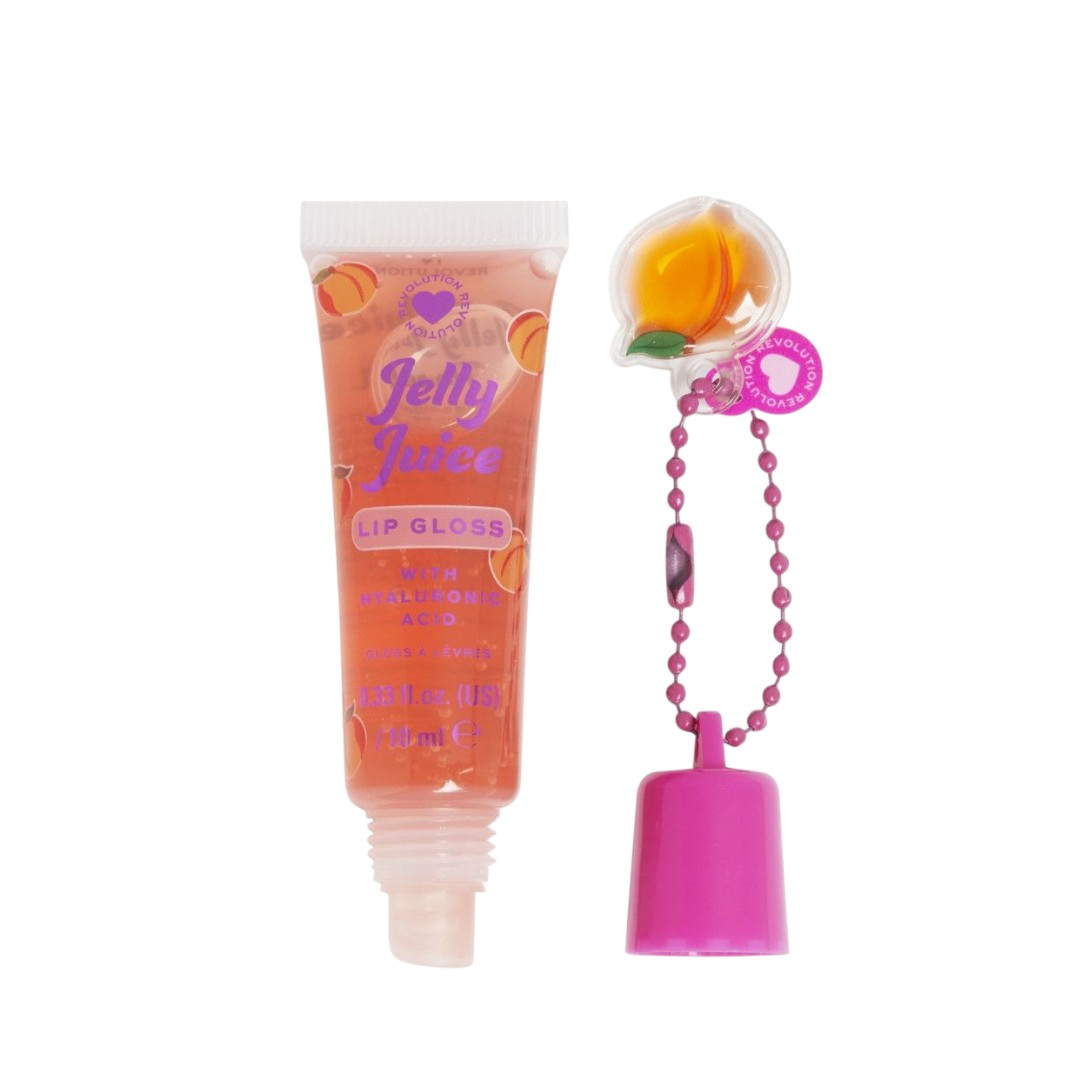 I Heart Revolution Jelly Juice Plumping Lip Gloss, Peach, 10 ml