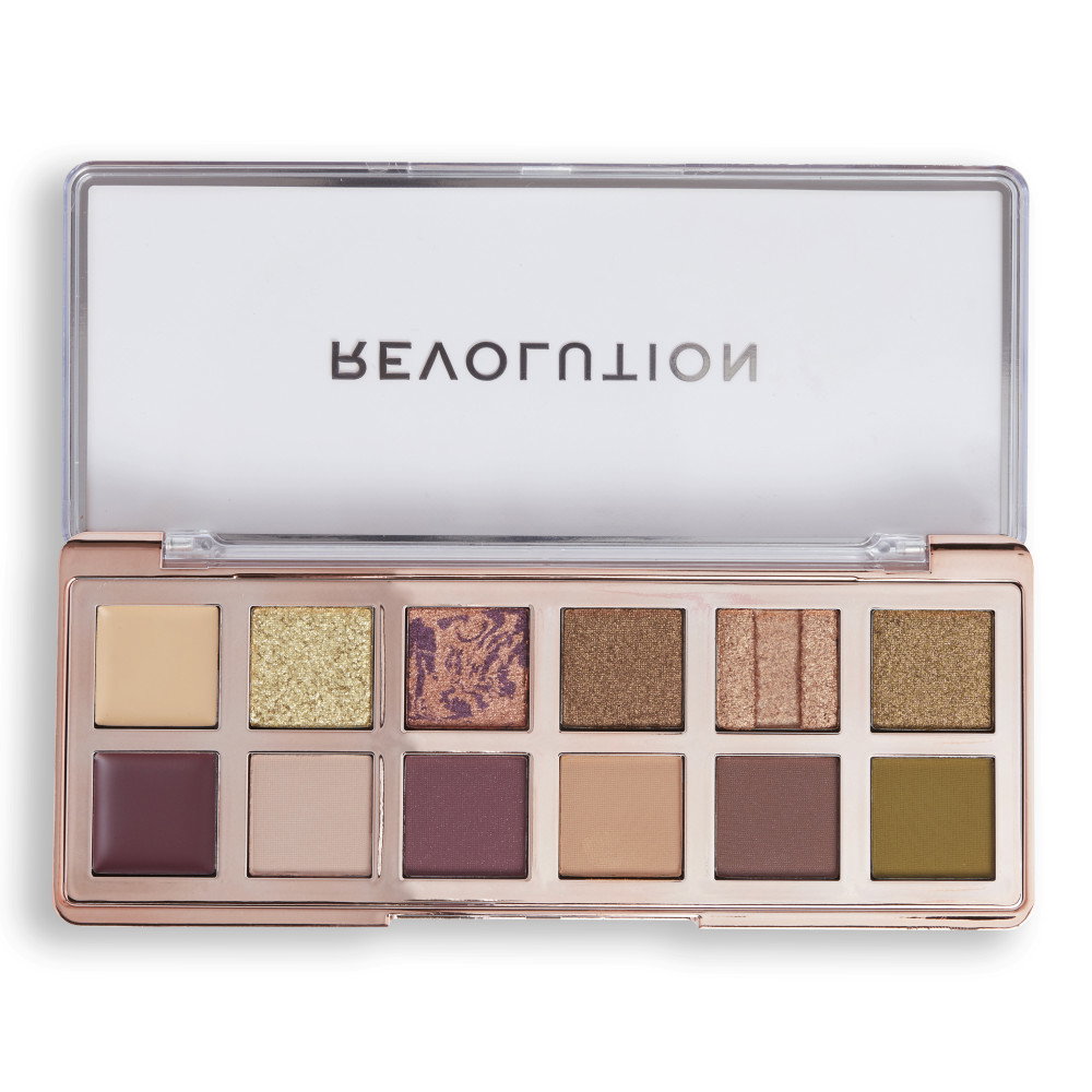 Makeup Revolution The Eternal Icon Green szemhéjpaletta, 12 szín, 8 g