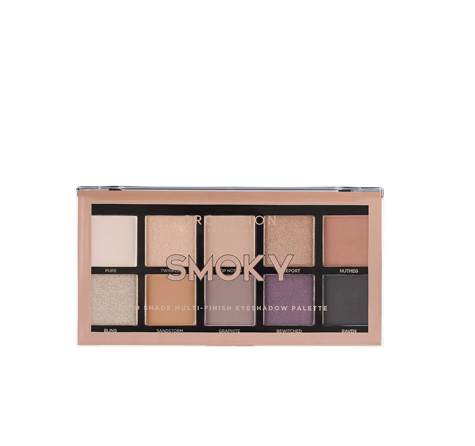 Profusion Smoky szemhéjpaletta, 10 árnyalat, 25 g