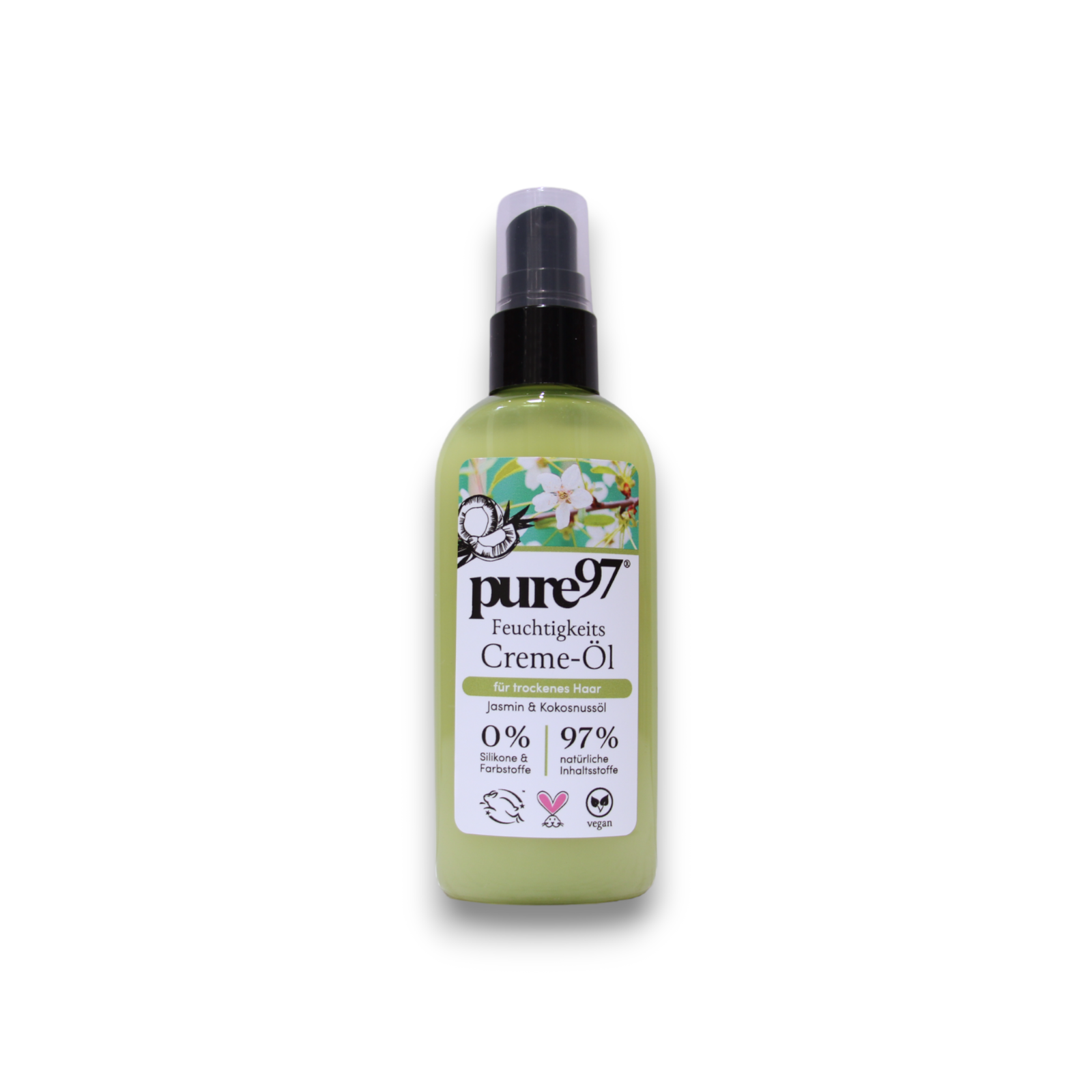 Pure97 Jázmin és kókusz hővédő hajkrém 100 ml