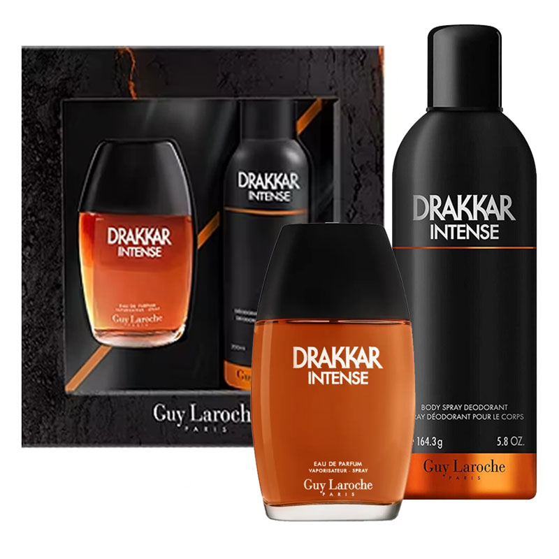 Guy Laroche Drakkar Noir Intense szett: EDP 100 ml + testpermet 200 ml