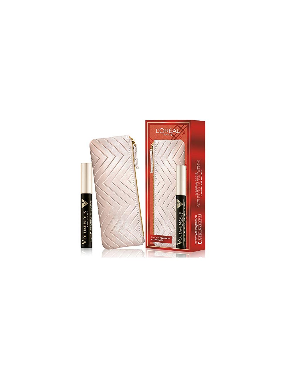 L'Oreal Paris Szett: textil sminktáska + Voluminous X5 spirál