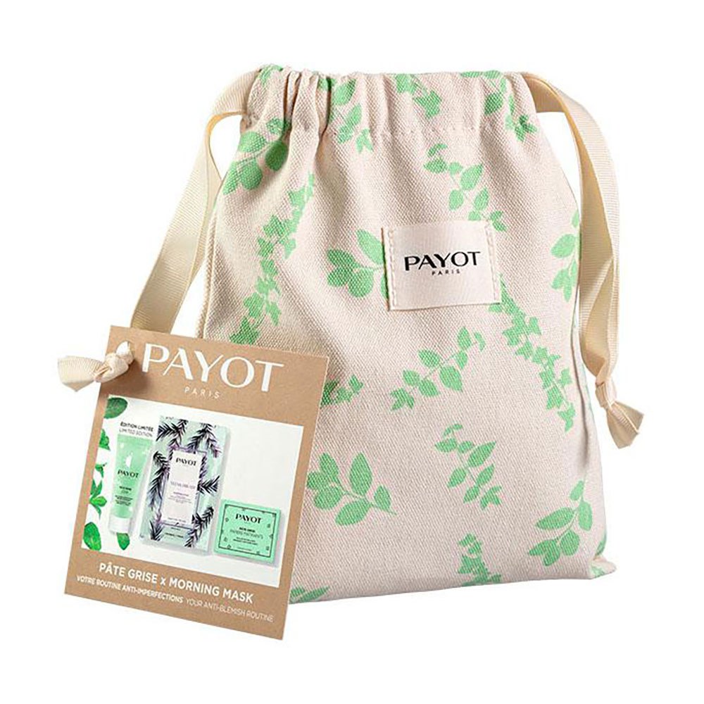 Set Payot: Pate Grise, Mattító, Nappali, Gél, Arcra, 30 ml + Teens Dream, White Tea Extract, Tisztító, Sheet Mask, Arcra, Reggeli, 19 g + Szett, Pate Grise, Blotters, 50 db