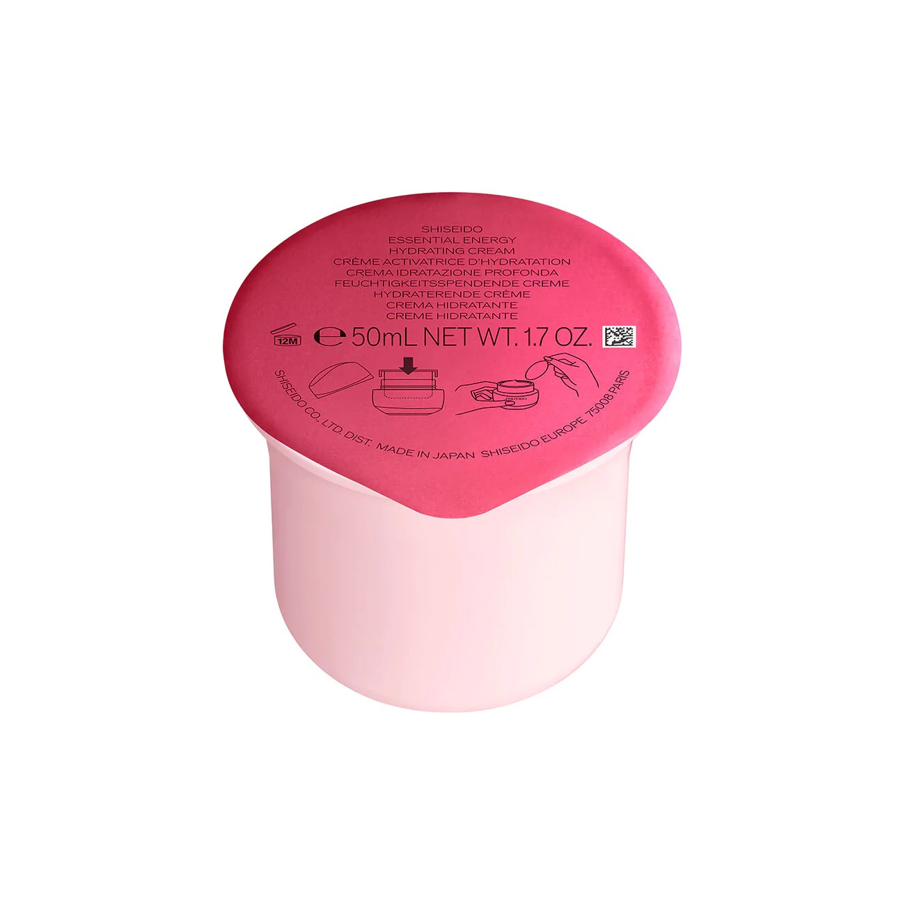 Shiseido Essential Energy Hidratáló Nappali Krém SPF 20 Utántöltő 50 ml