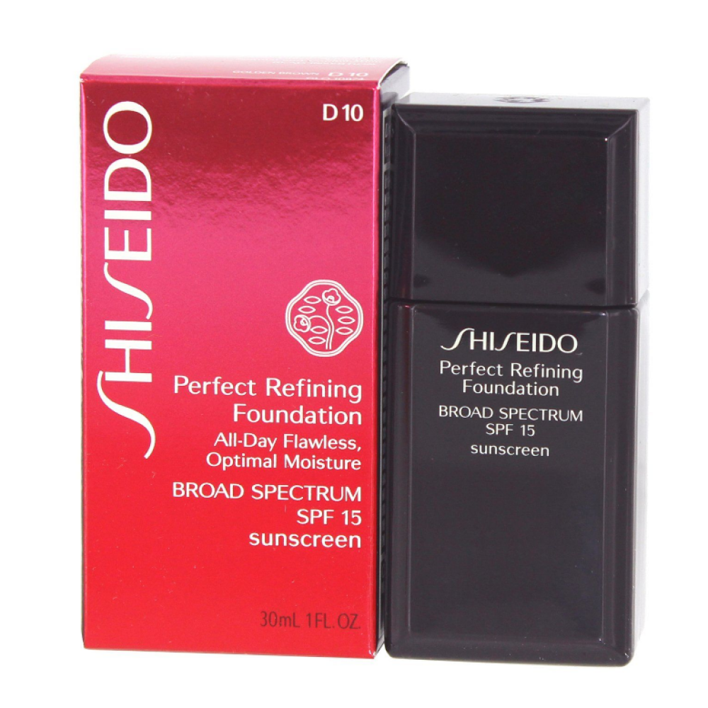 Shiseido Perfect Refining alapozó D10 Golden Brown SPF15 30 ml