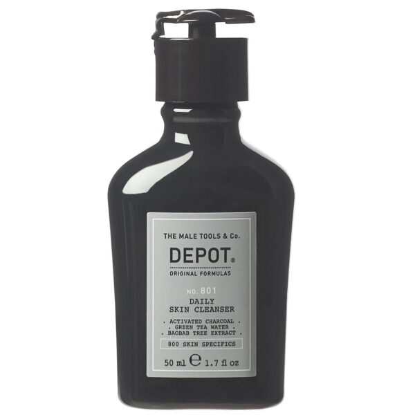 Depot, 800 Skin Specifics No. 801, Activated Charcoal, Detoxifying, Tisztító gél, Arcra, 50 ml