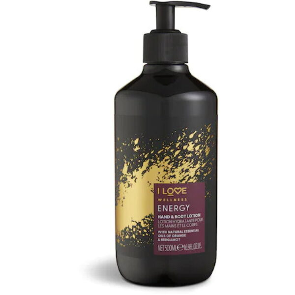 I Love Wellness Energy hidratáló testápoló, Orange & Bergamot, 500 ml