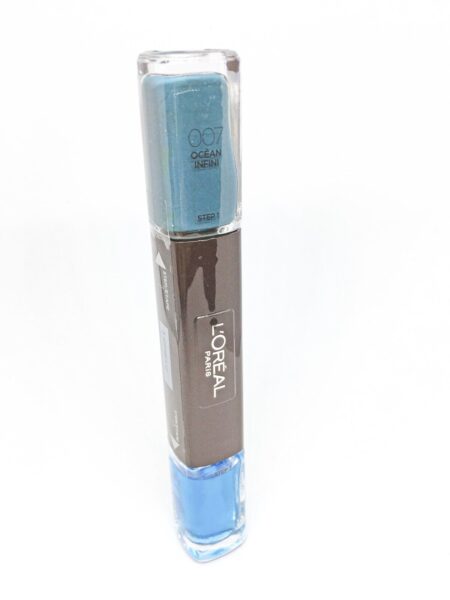 L'Oreal Paris Infallible 2-in-1 körömlakk, 007 Ocean Infinit, 2x5 ml
