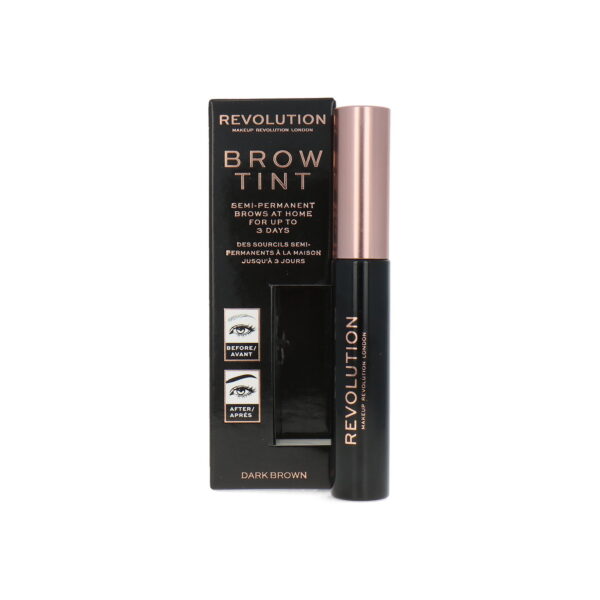 Makeup Revolution Brow Tint szemöldökzselé, Dark Brown, 6 ml
