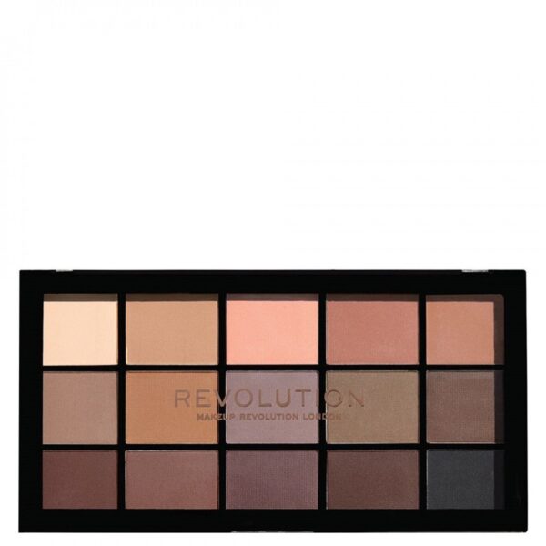 Makeup Revolution Reloaded szemhéjpaletta, Basic Mattes, 15x1,1 g