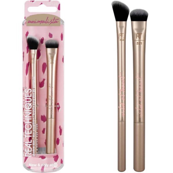 Real Techniques Animalista Duo Powder Brush Szett, 2 db